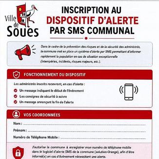 Alerte SMS