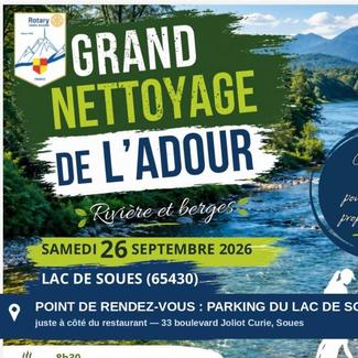 Nettoyage des berges de l'Adour
