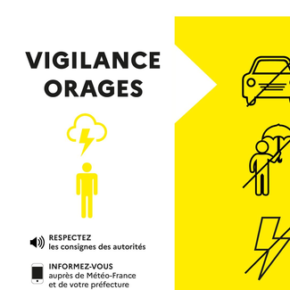Vigilance jaune orages