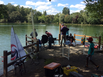 Bateaux miniatures au Lac de Soues