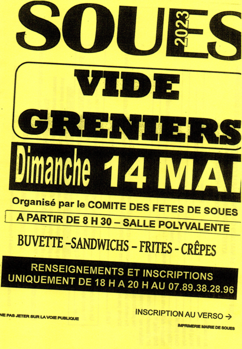 Vide grenier du comité des fêtes