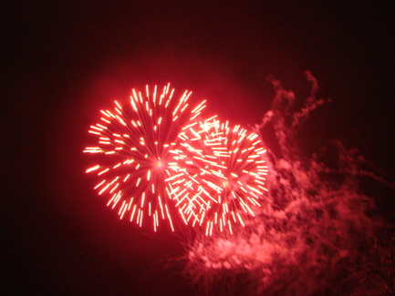 Feu d'artifice sur le Lac de Soues