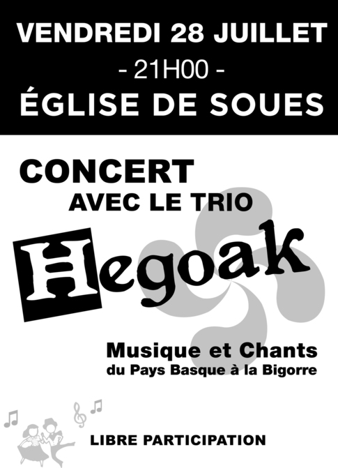concert le 28 juillet à Soues