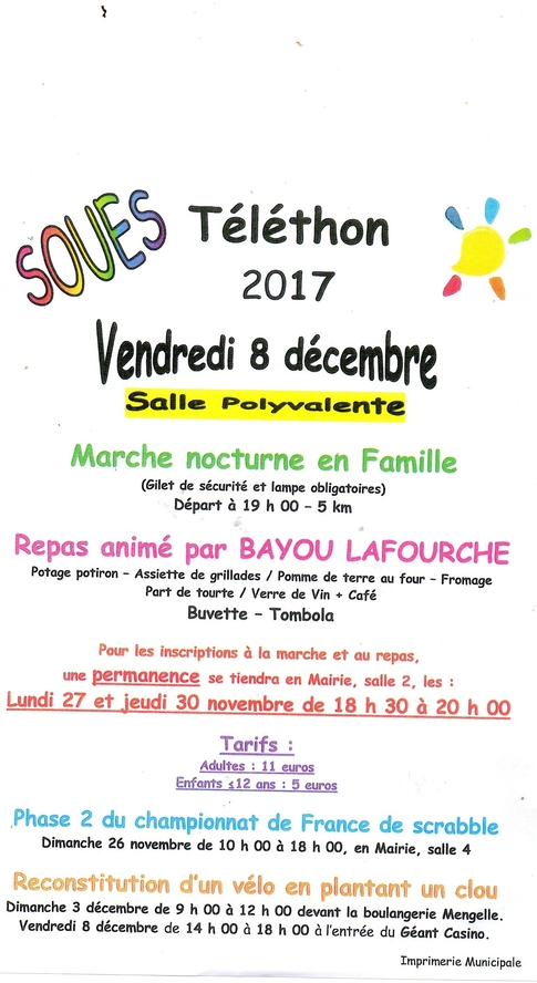 affiche téléthon