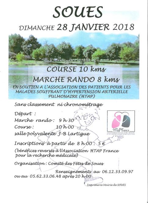 course - marche rando le 28 janvier 2018