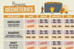 Horaires déchèteries