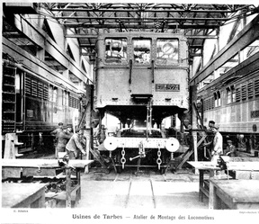 Montage d'une locomotive